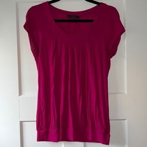 The limited | pink cap sleeve short sleeve t